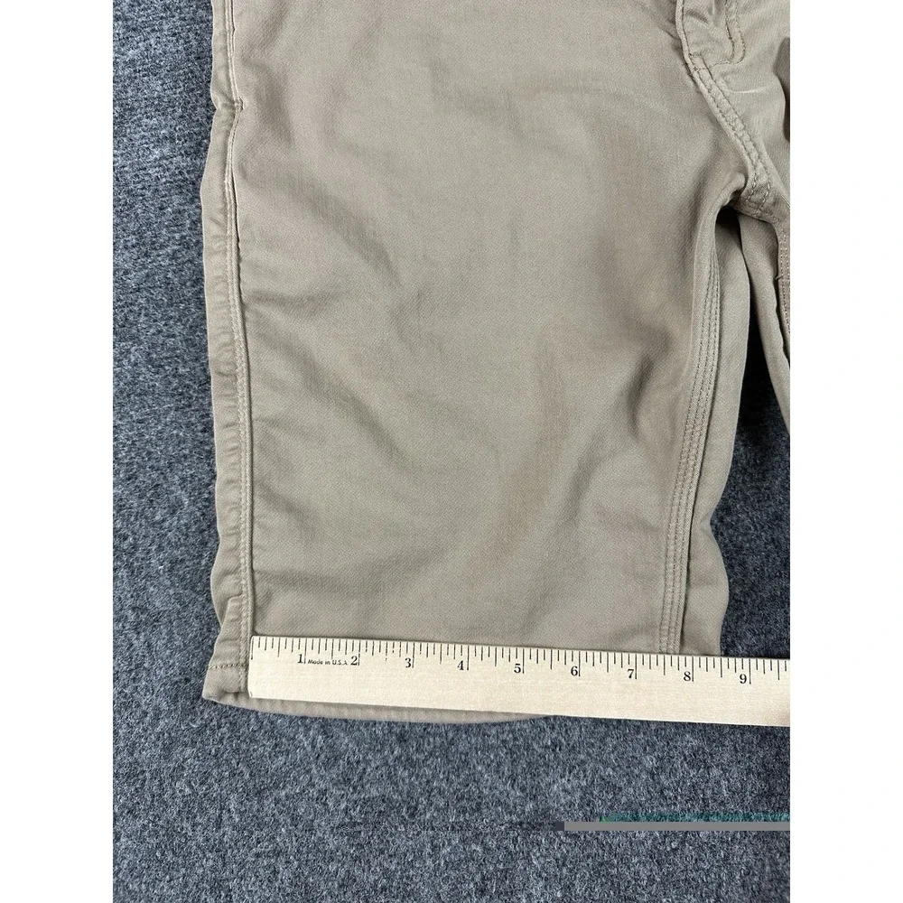 DU/ER N2X Slim Fit Shorts Mens Size 33X10* Brown/Beige 5-Pocket MSNS1011